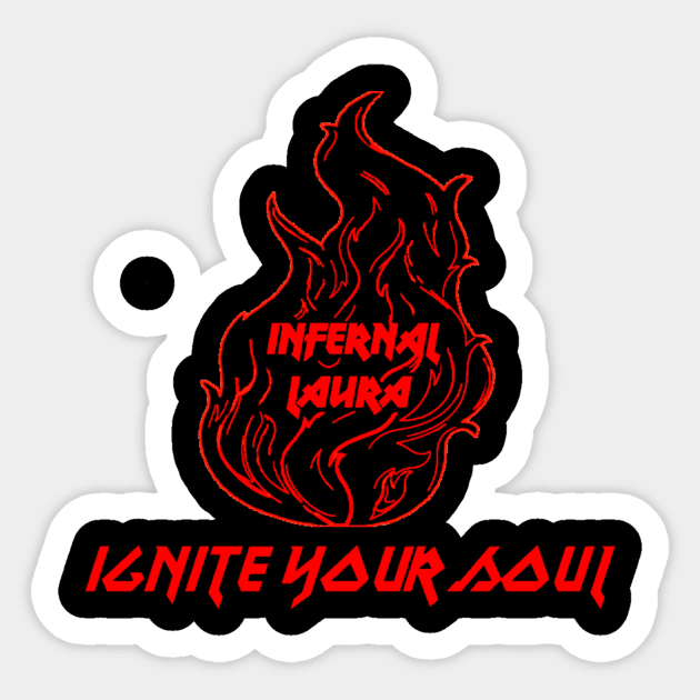 InfernalLaura Logo Sticker by infernallaura